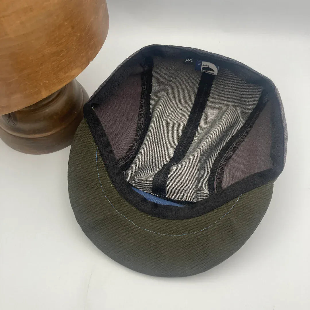 Hats Panel Cap - Cornflower Blue & Spinach (various sizes) homeware shops bristol gift shops bristol The Capalog