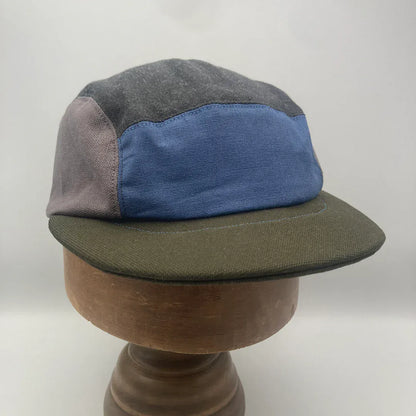 Hats Panel Cap - Cornflower Blue & Spinach (various sizes) homeware shops bristol gift shops bristol The Capalog