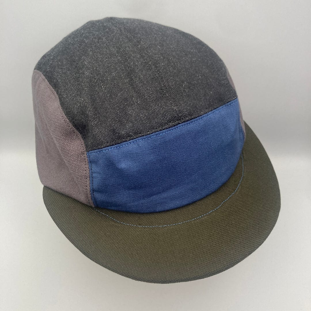 Hats Panel Cap - Cornflower Blue & Spinach (various sizes) homeware shops bristol gift shops bristol The Capalog