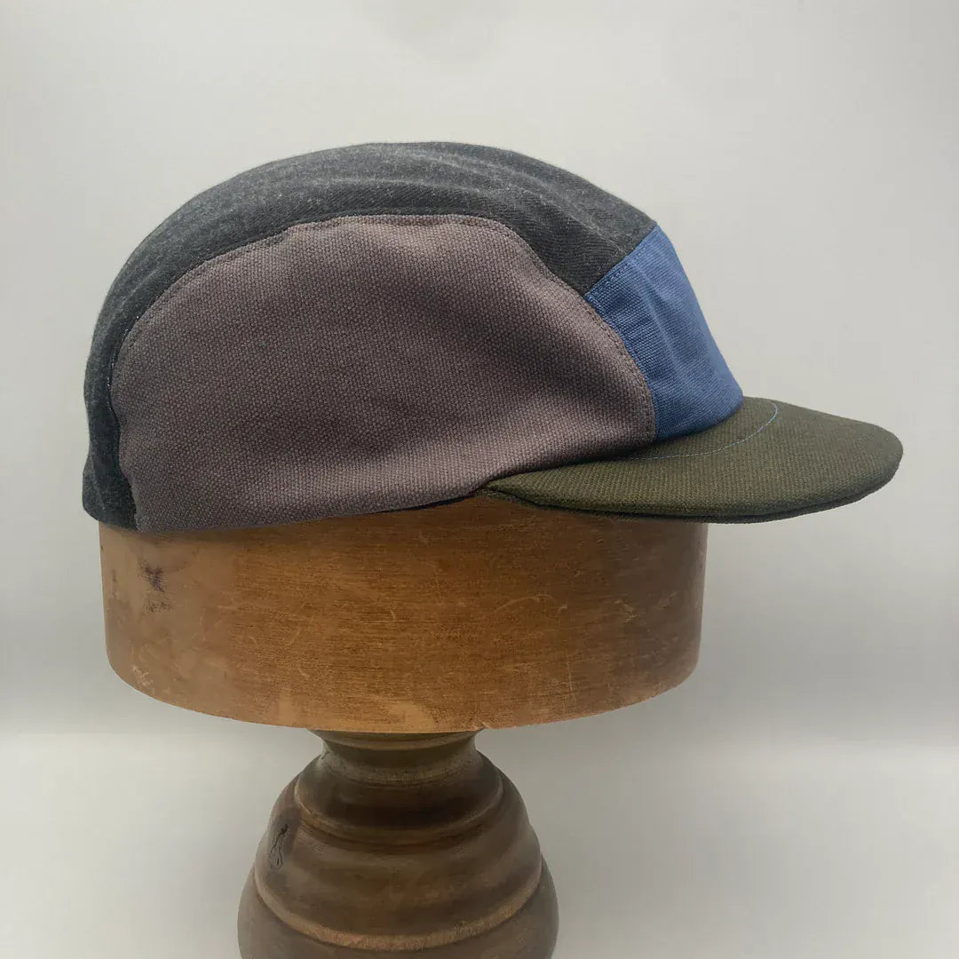 Hats Panel Cap - Cornflower Blue & Spinach (various sizes) homeware shops bristol gift shops bristol The Capalog