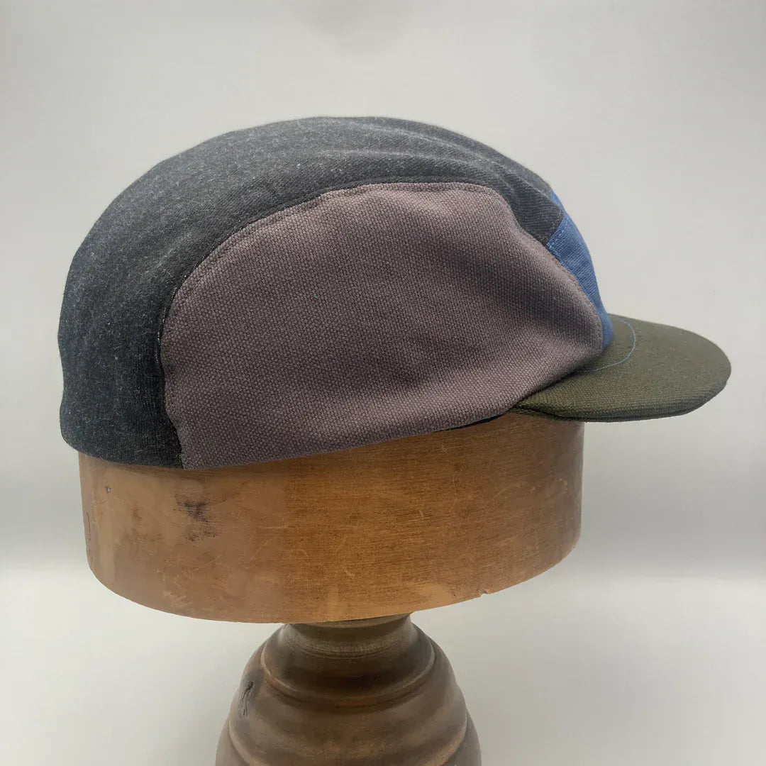 Hats Panel Cap - Cornflower Blue & Spinach (various sizes) homeware shops bristol gift shops bristol The Capalog