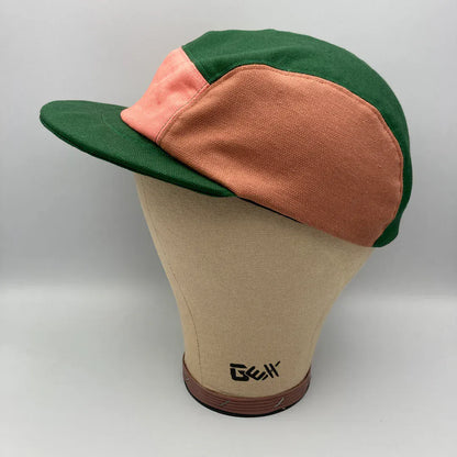 Hats Panel Cap - Green, Flamingo, Mustard & Sandstone  (various sizes) homeware shops bristol gift shops bristol The Capalog
