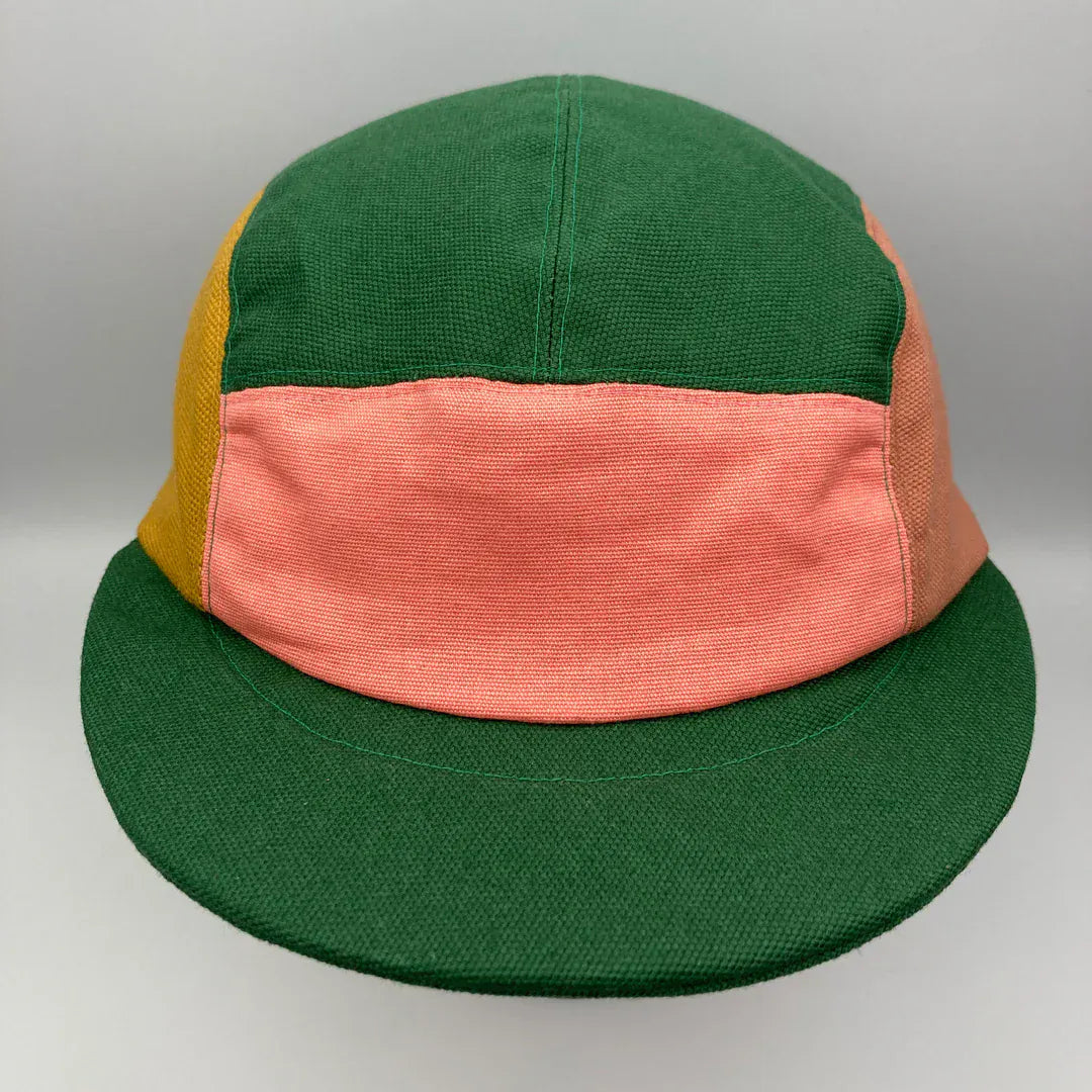 Hats Panel Cap - Green, Flamingo, Mustard & Sandstone  (various sizes) homeware shops bristol gift shops bristol The Capalog
