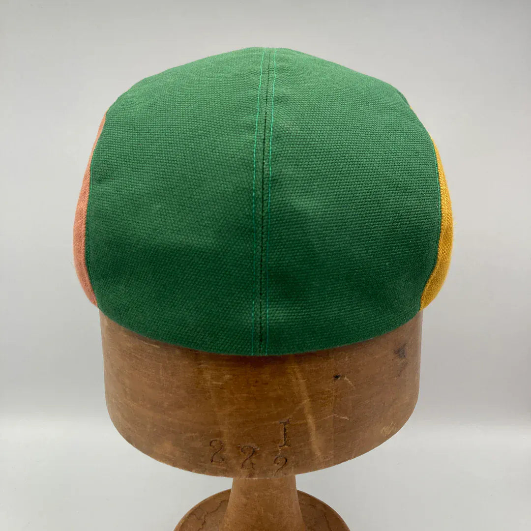 Hats Panel Cap - Green, Flamingo, Mustard & Sandstone  (various sizes) homeware shops bristol gift shops bristol The Capalog