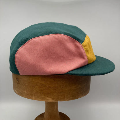 Hats Panel Cap - Teal, Mustard, Rose & Madder (various sizes) homeware shops bristol gift shops bristol The Capalog