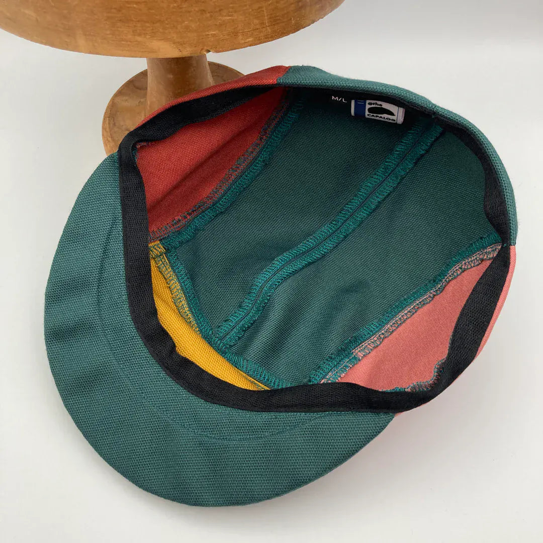 Hats Panel Cap - Teal, Mustard, Rose & Madder (various sizes) homeware shops bristol gift shops bristol The Capalog