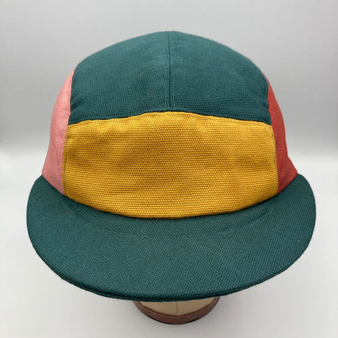 Hats Panel Cap - Teal, Mustard, Rose & Madder (various sizes) homeware shops bristol gift shops bristol The Capalog