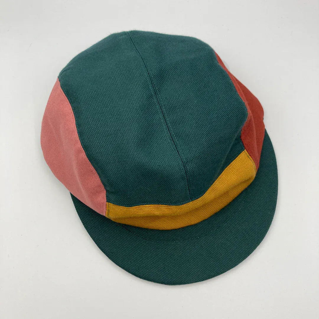 Hats Panel Cap - Teal, Mustard, Rose & Madder (various sizes) homeware shops bristol gift shops bristol The Capalog