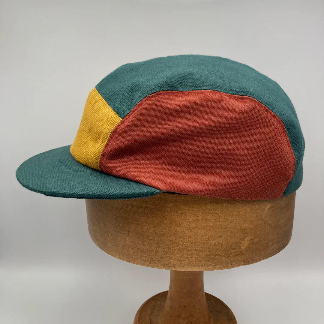 Hats Panel Cap - Teal, Mustard, Rose & Madder (various sizes) homeware shops bristol gift shops bristol The Capalog