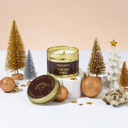 Christmas Candles Cocoa Noel Christmas Candle Tins  (Various Scents) homeware shops bristol gift shops bristol Tribal Unicorn