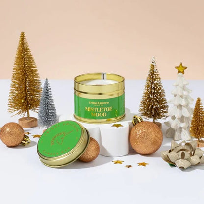 Christmas Candles Mistletoe Mood Christmas Candle Tins  (Various Scents) homeware shops bristol gift shops bristol Tribal Unicorn