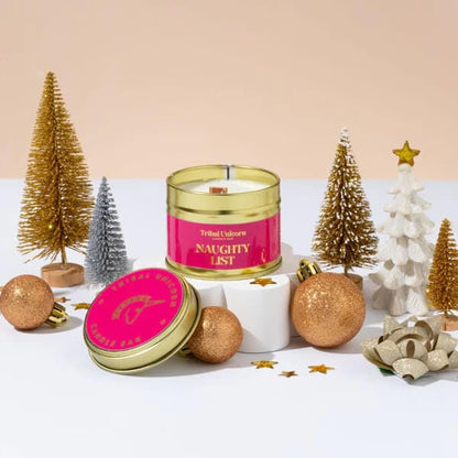 Christmas Candles Naughty List Christmas Candle Tins  (Various Scents) homeware shops bristol gift shops bristol Tribal Unicorn