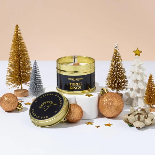 Christmas Candles Three Kings Christmas Candle Tins  (Various Scents) homeware shops bristol gift shops bristol Tribal Unicorn
