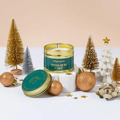 Christmas Candles Xmas Rum Cake Christmas Candle Tins  (Various Scents) homeware shops bristol gift shops bristol Tribal Unicorn