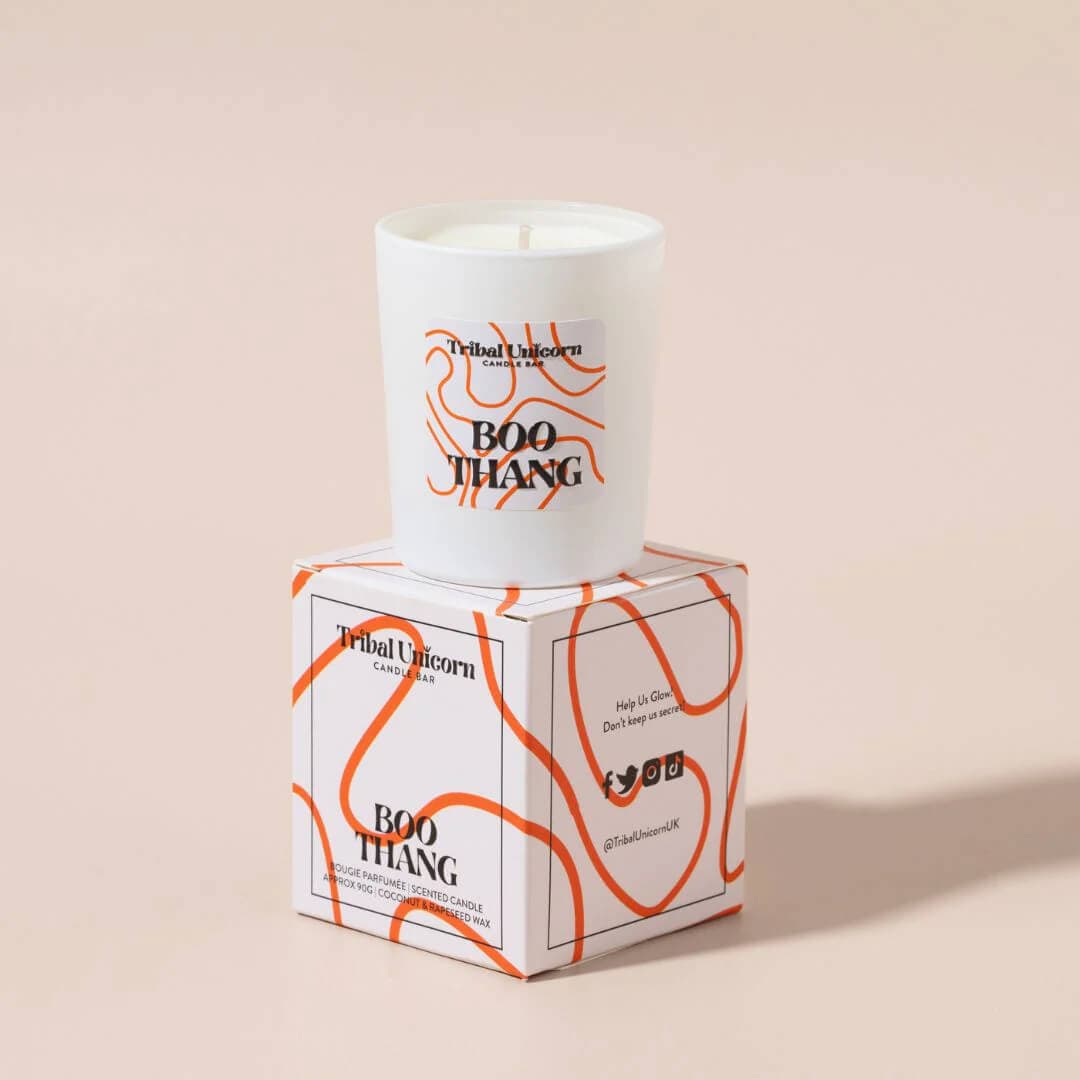 Hand poured Candle Mini (9cl) Boo Thang Candle homeware shops bristol gift shops bristol Tribal Unicorn