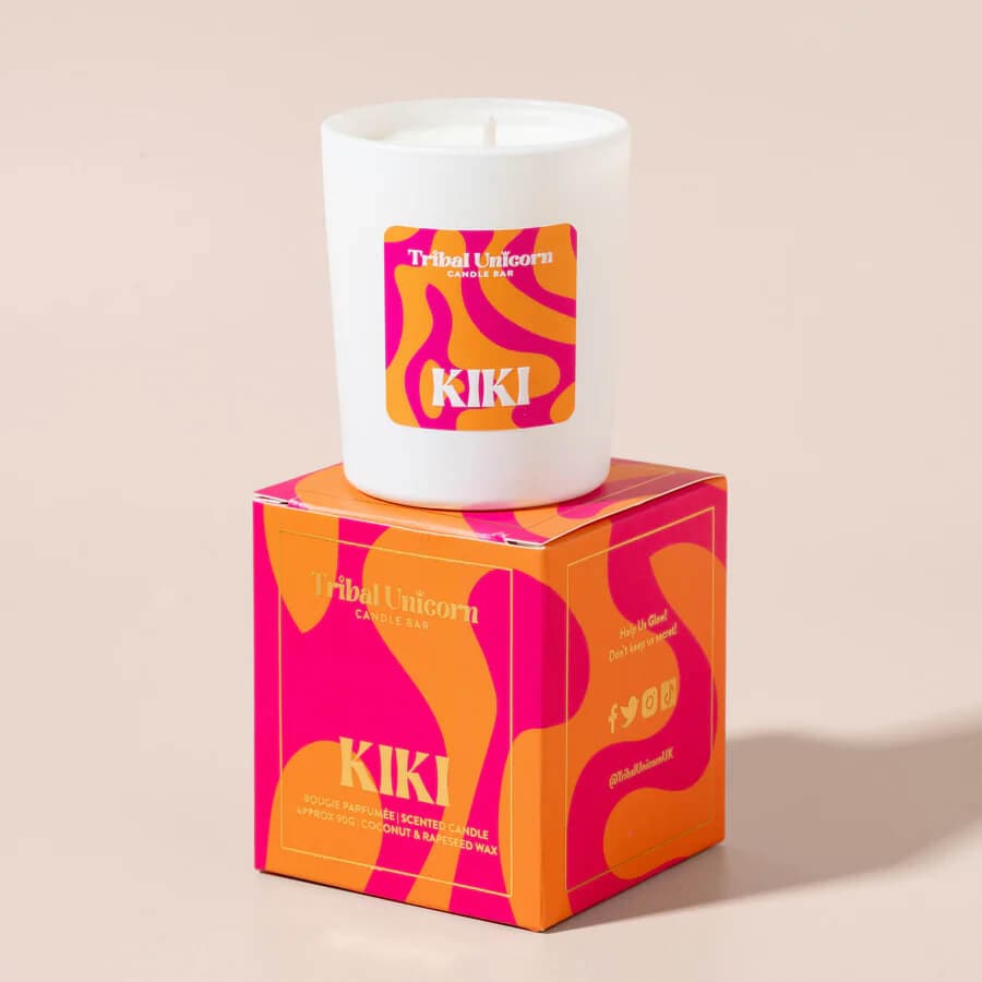 Handmade Candles Mini Candle (9cl) Kiki Candle homeware shops bristol gift shops bristol Tribal Unicorn