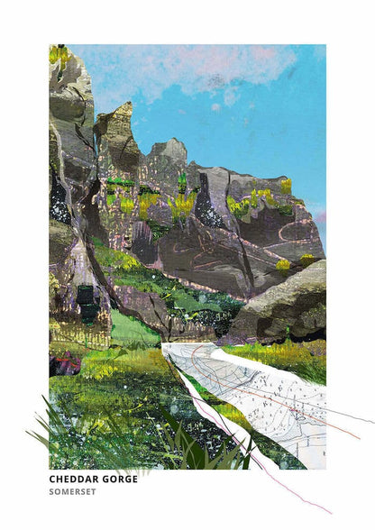 South West Prints Cheddar Gorge South West A4 Prints (Various Designs) homeware shops bristol gift shops bristol Vicki Shortt