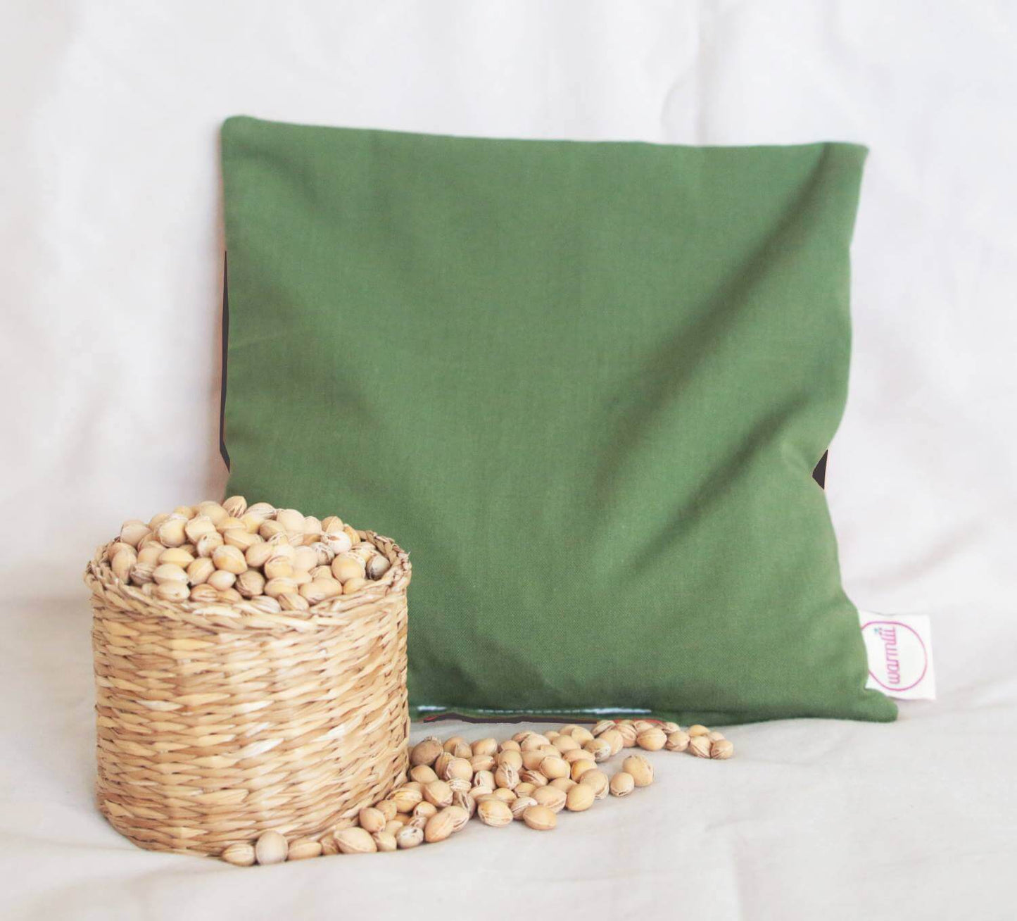 Wellbeing Cherry Stone Thermal Pillow (multiple sizes) - Black & Green homeware shops bristol gift shops bristol warmlii