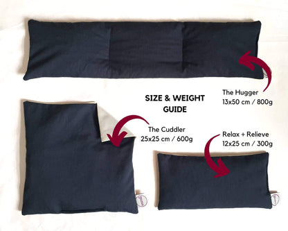 Wellbeing Cherry Stone Thermal Pillow (multiple sizes) - Black & White homeware shops bristol gift shops bristol warmlii