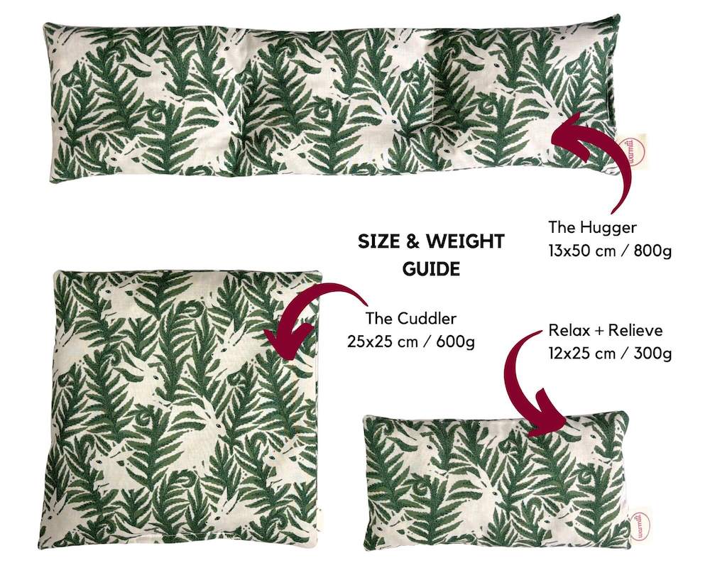 Wellbeing Cherry Stone Thermal Pillow (multiple sizes) - Hares homeware shops bristol gift shops bristol warmlii