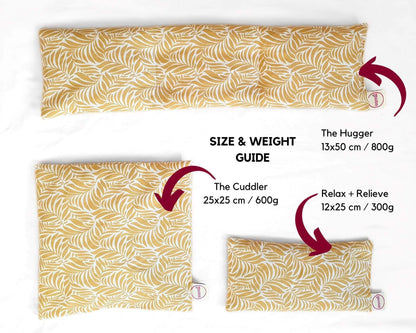 Wellbeing Cherry Stone Thermal Pillow (multiple sizes) - Leaves homeware shops bristol gift shops bristol warmlii