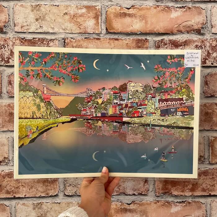 Bristol Prints Bristol sunset (Various Sizes) homeware shops bristol gift shops bristol Wild Flower Cards
