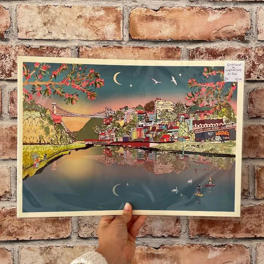Bristol Prints Bristol sunset (Various Sizes) homeware shops bristol gift shops bristol Wild Flower Cards