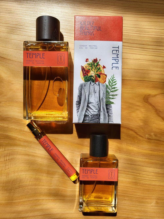 Natural Perfume 'Temple' Eau de Parfum - Available in Two Sizes homeware shops bristol gift shops bristol Wildly Beautiful Things