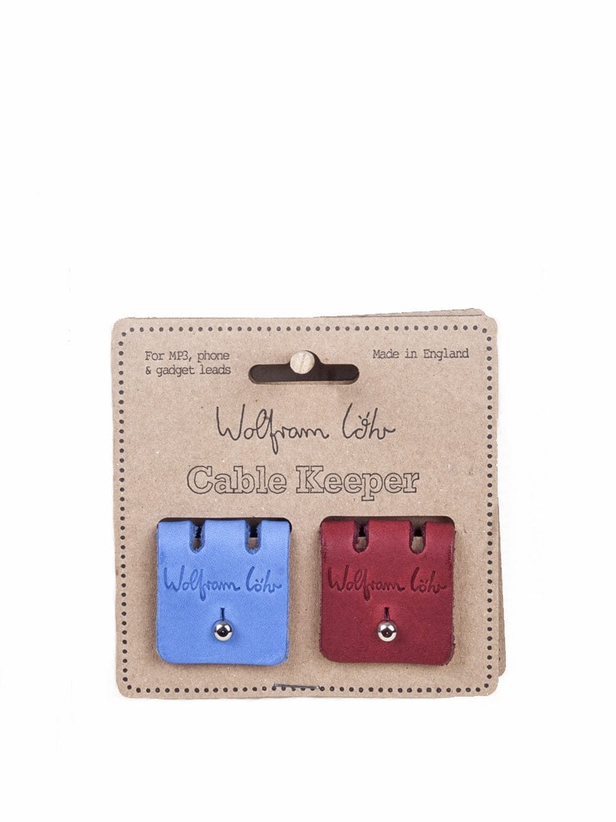 Wolfram Lohr Cable Keeper Blue / Burgundy Cable Keepers