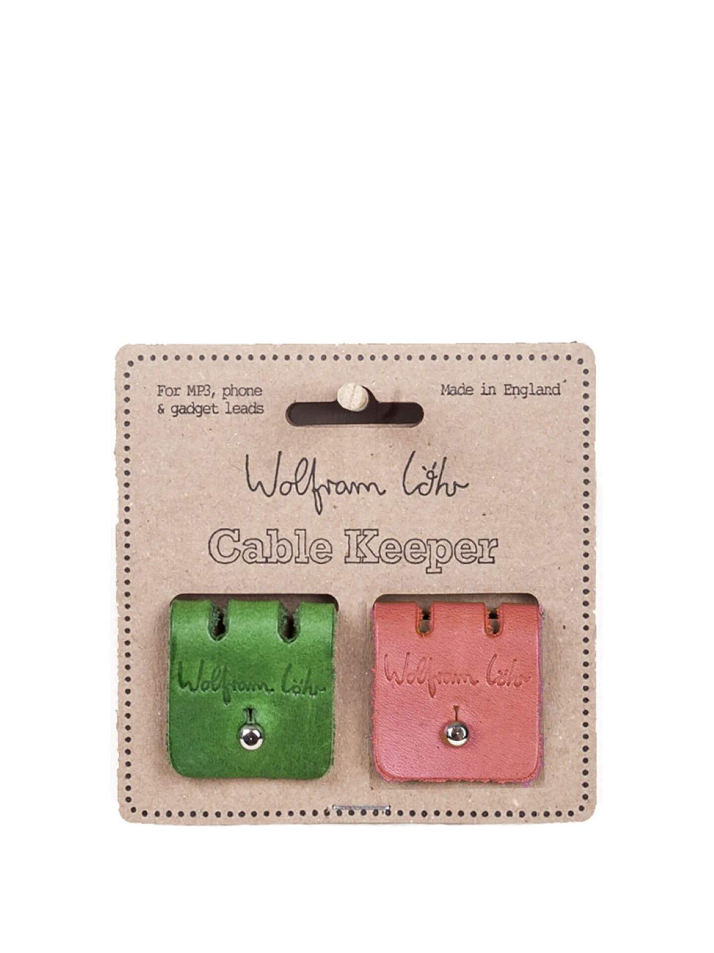 Wolfram Lohr Cable Keeper Green / Brown Cable Keepers
