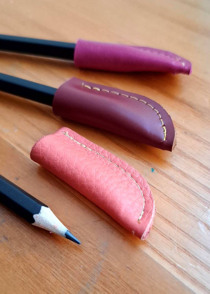 Leather Stationary Leather Pencil Topper & Pencil (various colours) homeware shops bristol gift shops bristol Zoe Dunn Designs