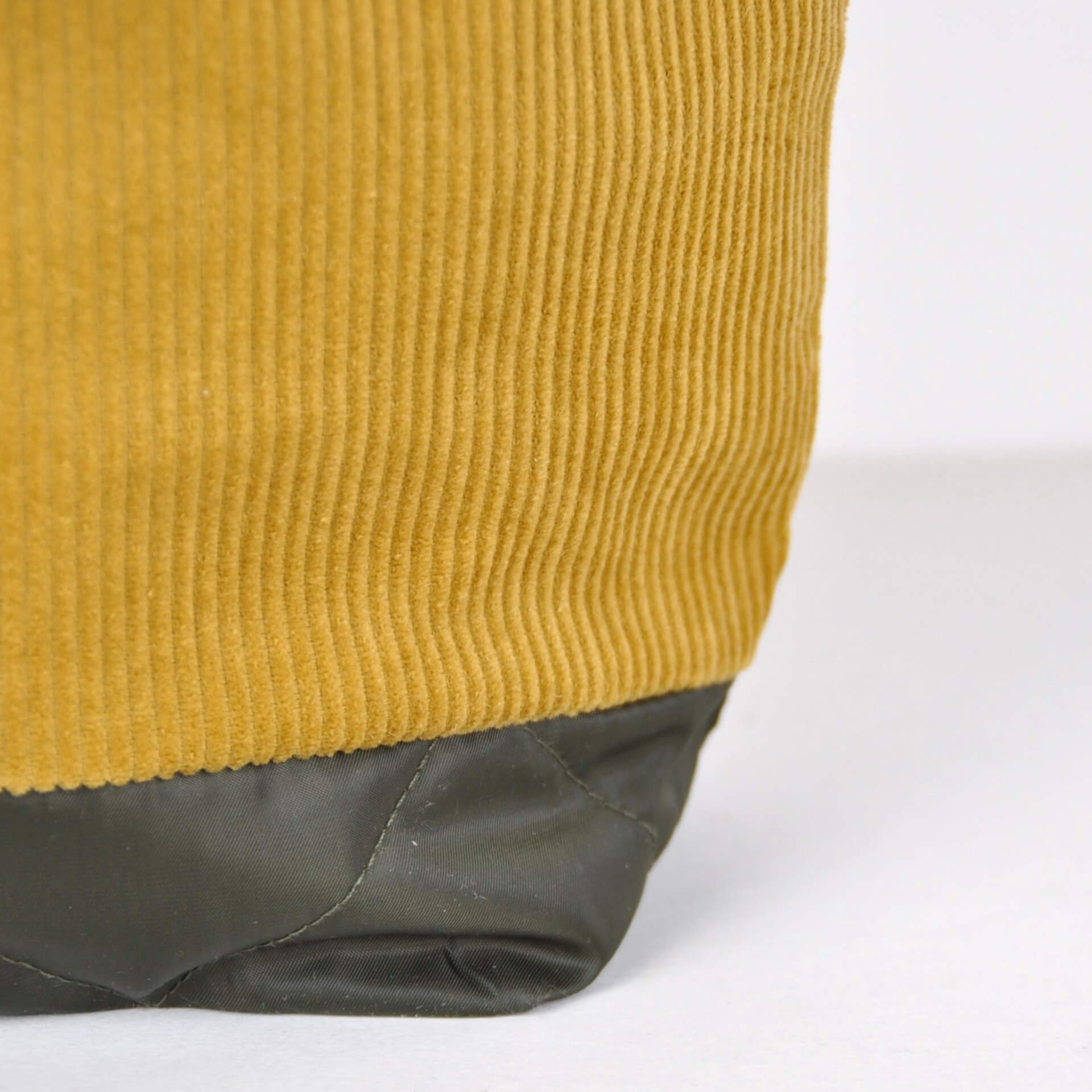 Bits & Totes Bag Corduroy Tote Bag - Mustard Corduroy & Green Quilt