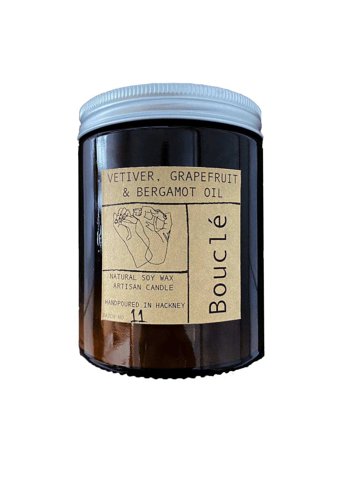 Bouclé Candle Vitiver, Grapefruit & Bergamot Oil Candle