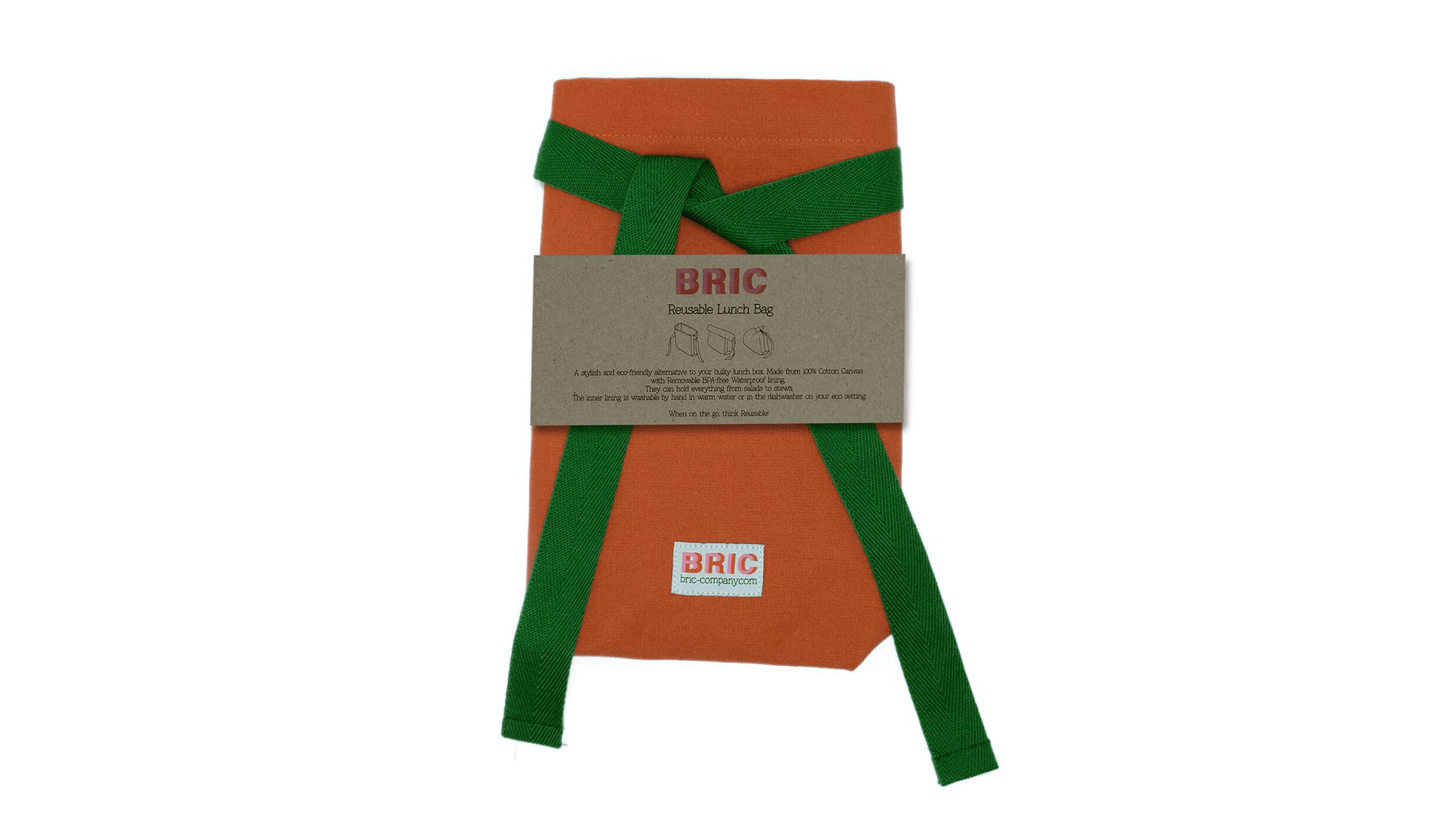 Bric Food bags / wraps burnt orange Reusable Lunch Bags - CLASSIC (various colours)