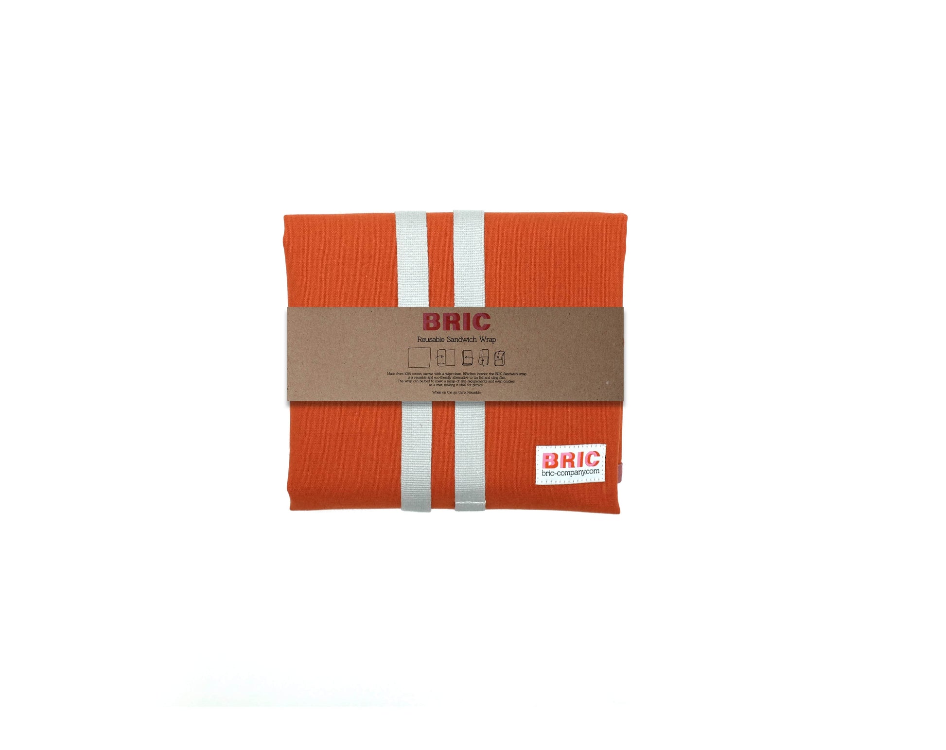 Bric Food bags / wraps Burnt Orange Reusable Sandwich Wrap (various colours)