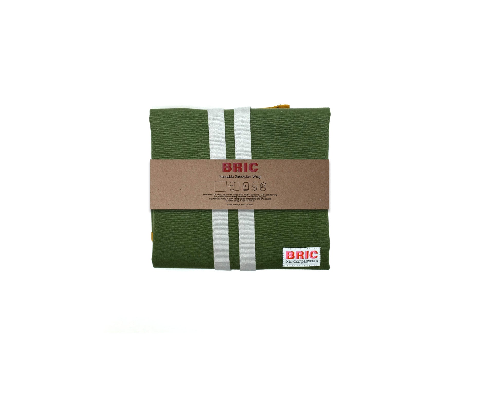 Bric Food bags / wraps Fern Green Reusable Sandwich Wrap (various colours)
