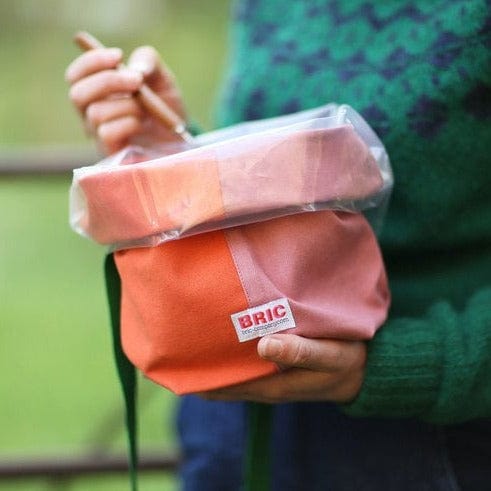 Bric Food bags / wraps orange/pink Reusable Lunch Bags - CLASSIC (various colours)