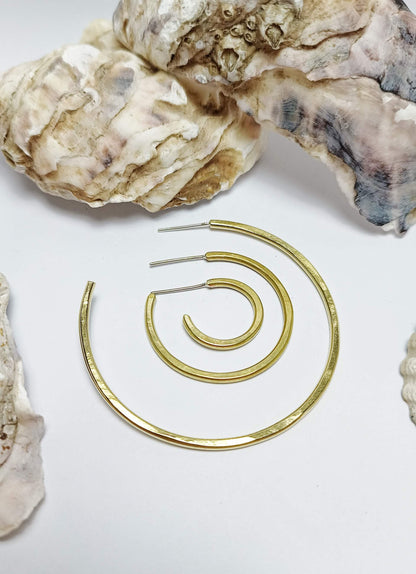 Earrings GEO Small Hoops homeware shops bristol gift shops bristol By Maraca