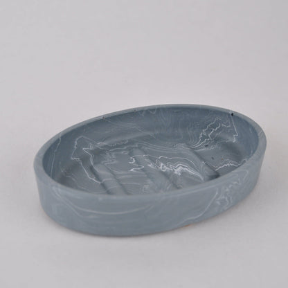 Calico Collective Dish Blue Jesmonite Soap Dish - Oval