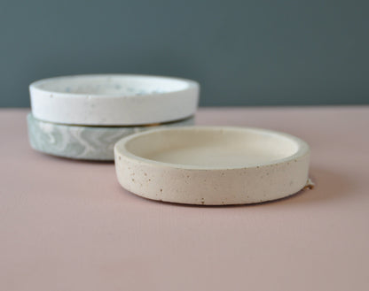 Dish Jesmonite Round Dish homeware shops bristol gift shops bristol Calico Collective