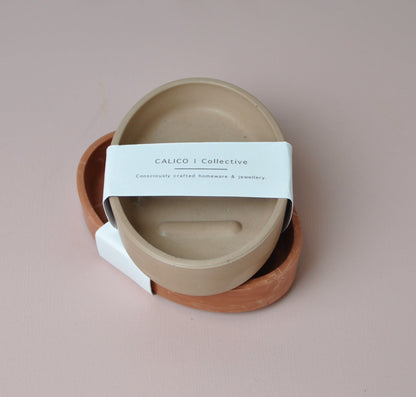 Soap Dish Jesmonite Soap Dish - Oval homeware shops bristol gift shops bristol Calico Collective