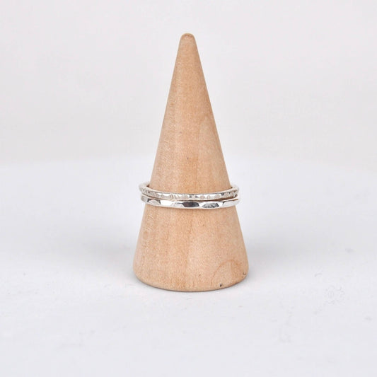 Clare Lloyd Ring Hammered Band Stacking Ring