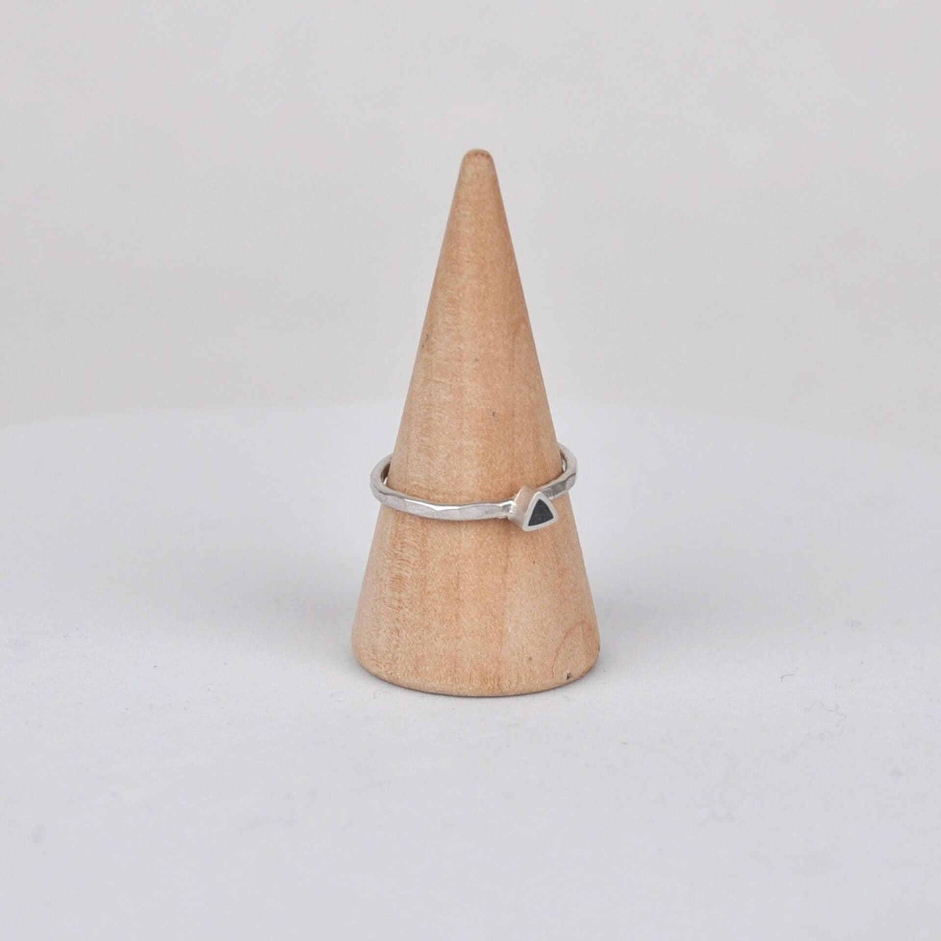 Triangle Stacking Ring - Black – PRIOR SHOP