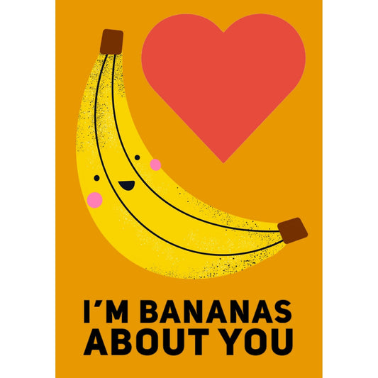 Do It Later Illustration Greetings Card Bananas - greeting card