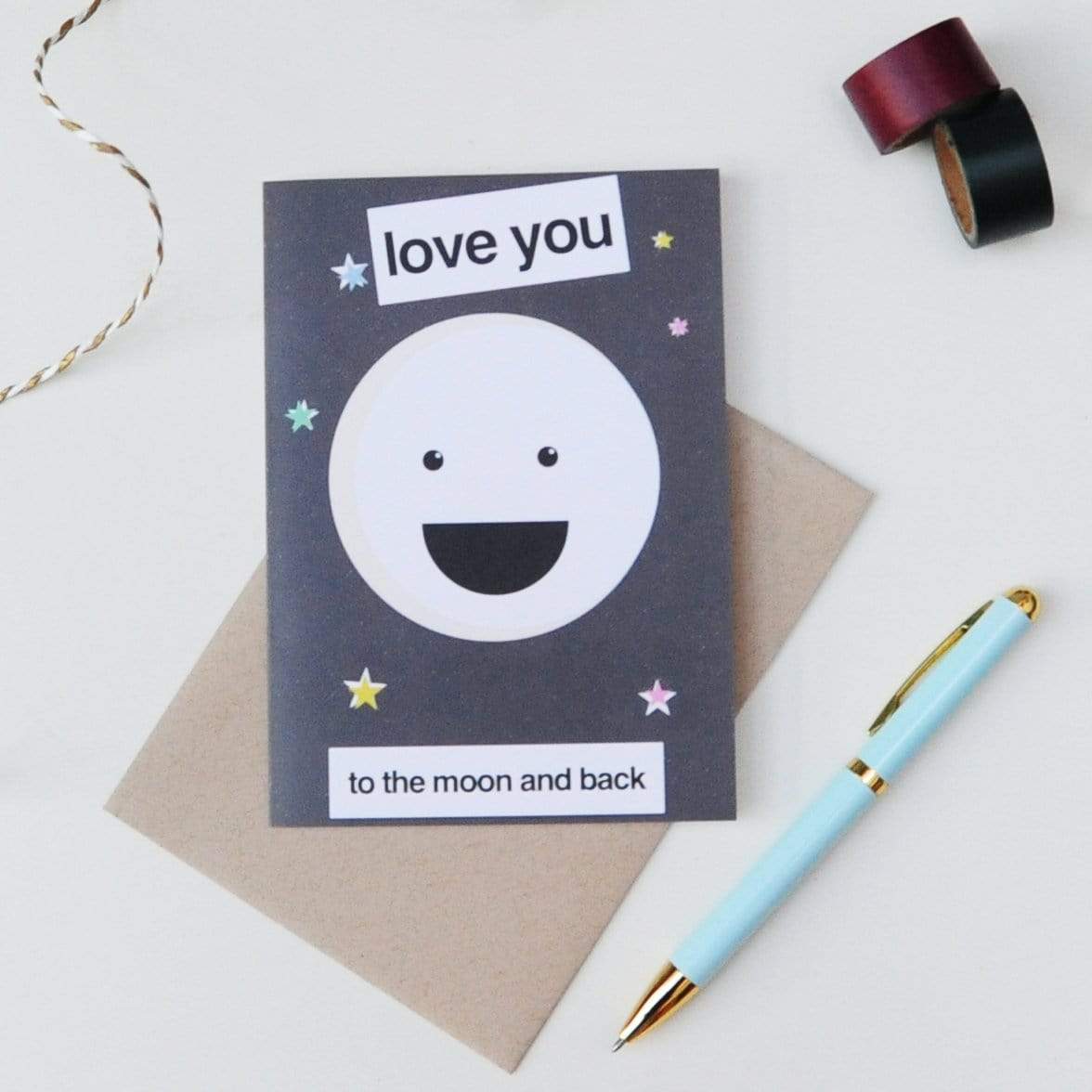 Do It Later Illustration Greetings Card 'Love You' Greetings Card