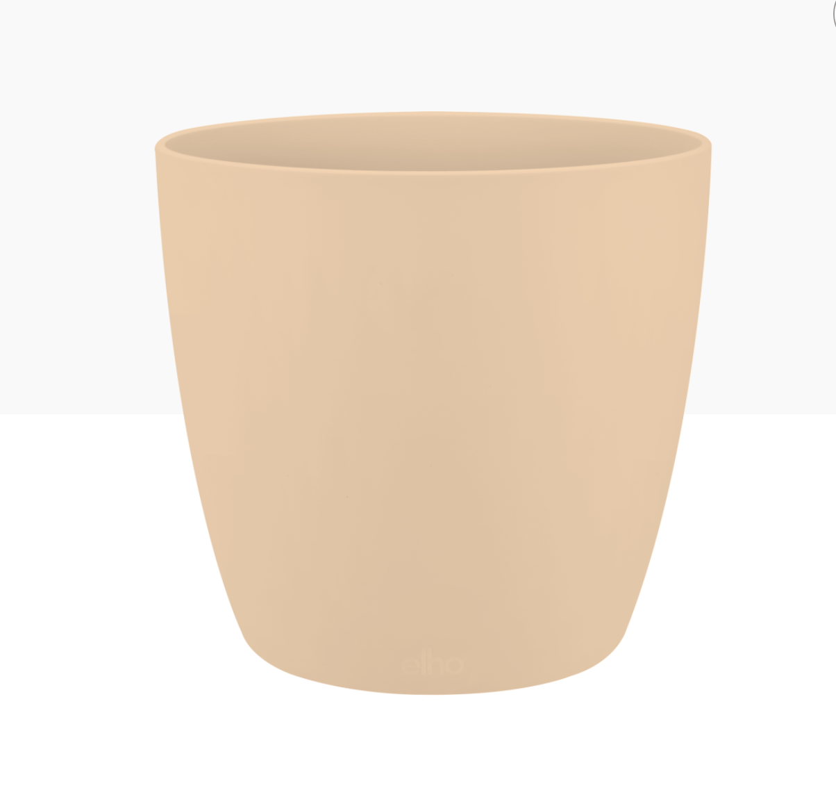 Elho Plant Pot 14cm / Nude Recycled Plastic Plant Pot - 'brussels round' in Nude
