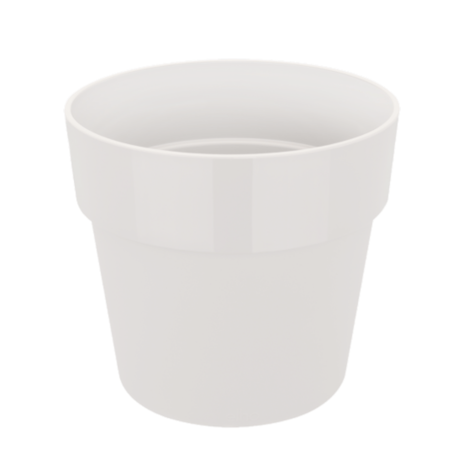 Plant Pots 22cm / White Recycled Plastic Plant Pot  -' b.for original' in White homeware shops bristol gift shops bristol Elho