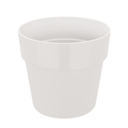 Plant Pots 22cm / White Recycled Plastic Plant Pot  -' b.for original' in White homeware shops bristol gift shops bristol Elho