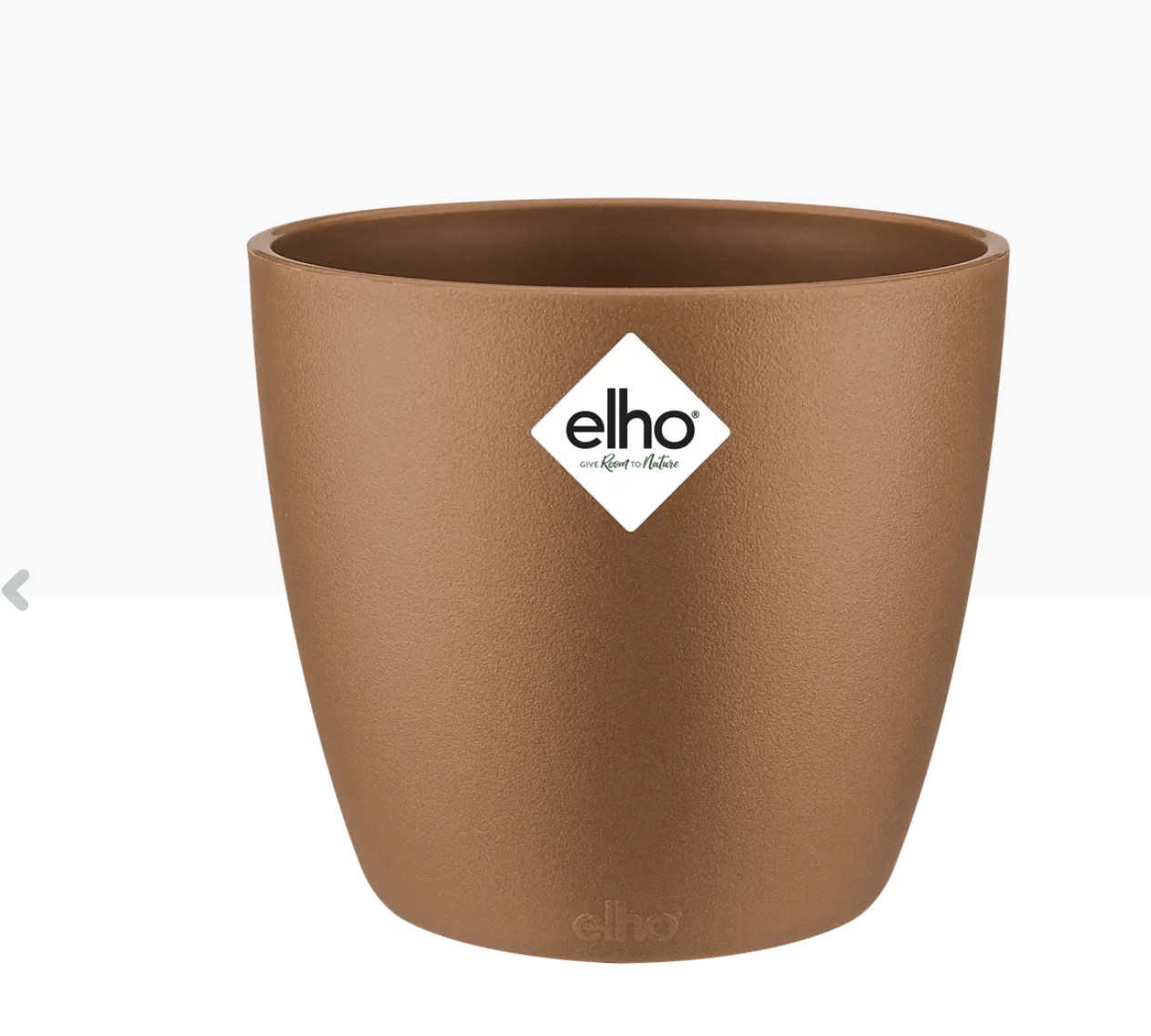 Elho Plant Pot 7cm / Gold Recycled Plastic Plant Pot - 'brussels mini round' in Gold