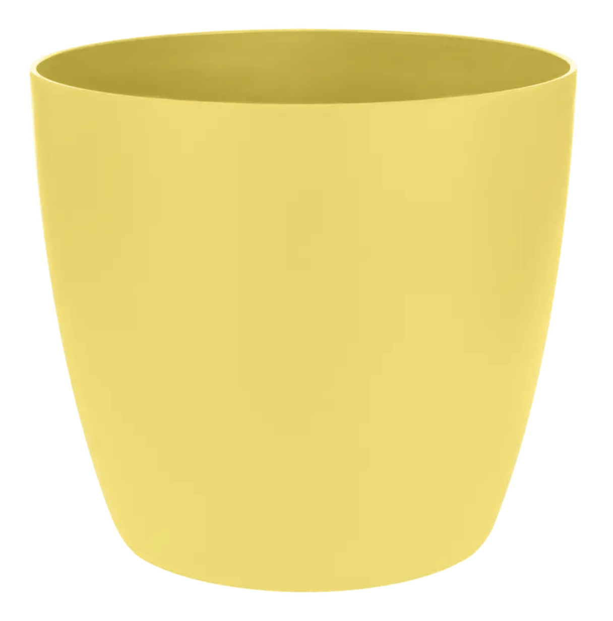 Elho Plant Pot 7cm / Yellow Recycled Plastic Plant Pot - 'brussels mini round' in Yellow